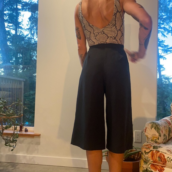 Black Gaucho Pants - Picture 2 of 2